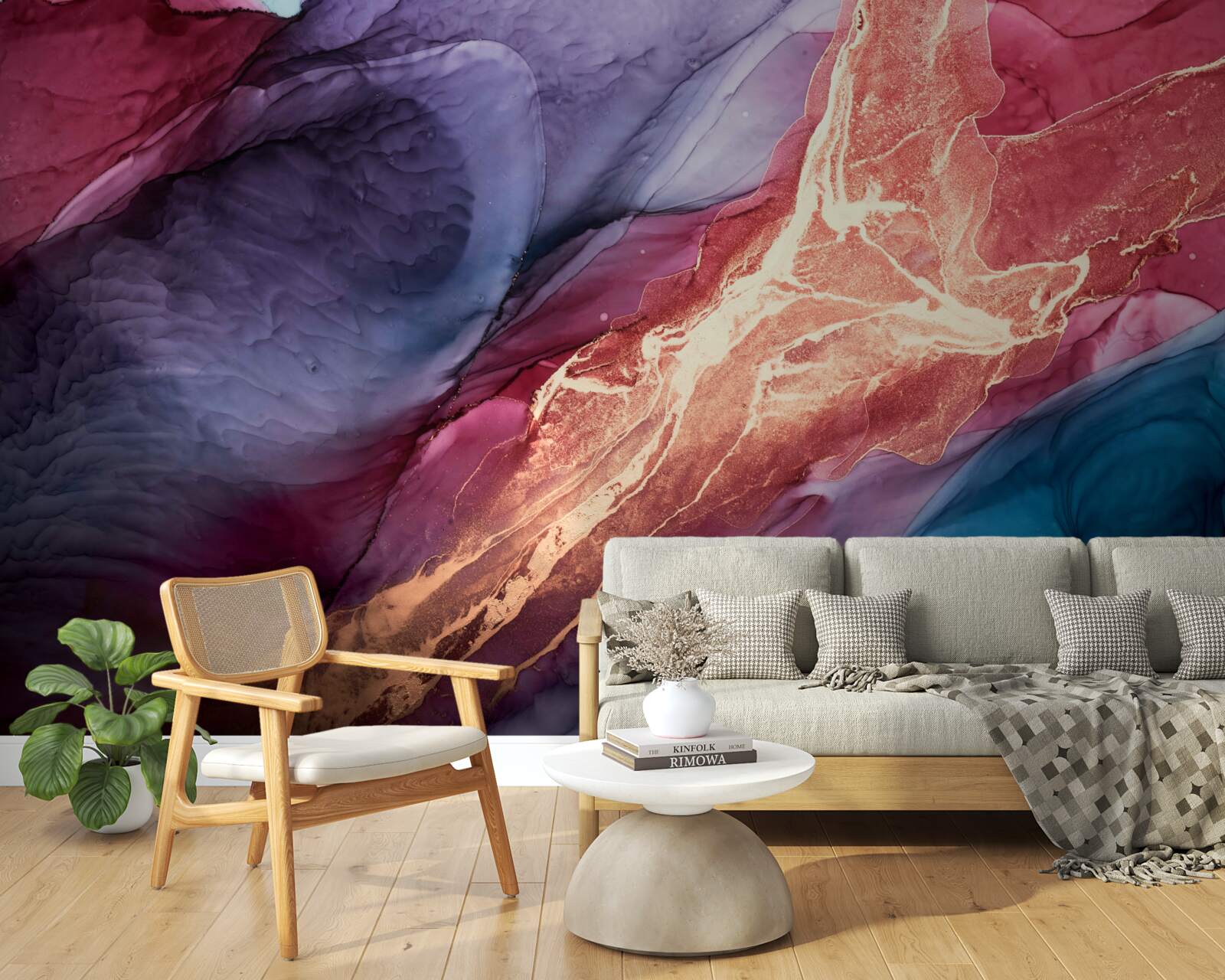 Fototapeta svetlo sfarbený dym