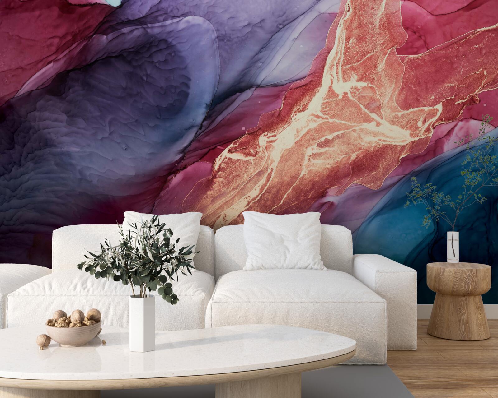 Fototapeta svetlo sfarbený dym