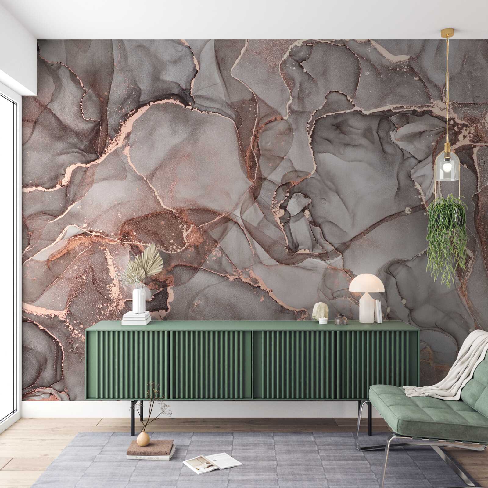 Fototapeta mokrá striebristá kvapalina