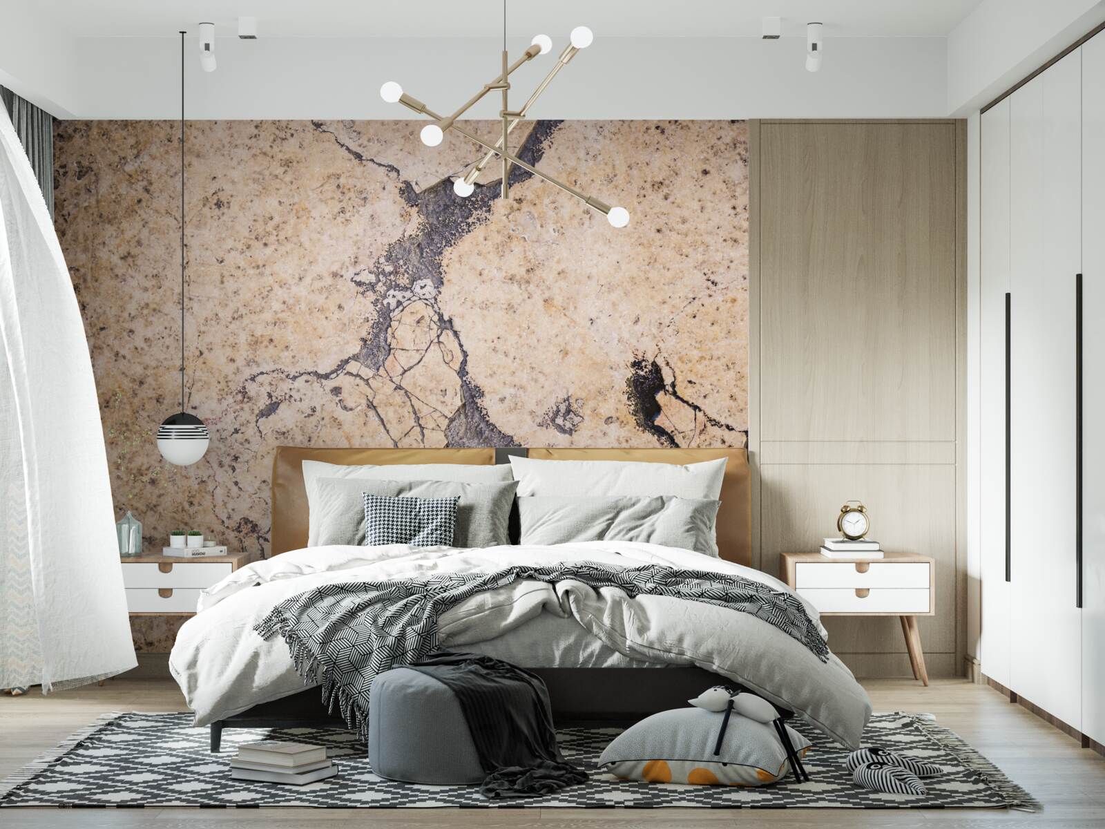 Fototapeta vintage piesková abstrakcia