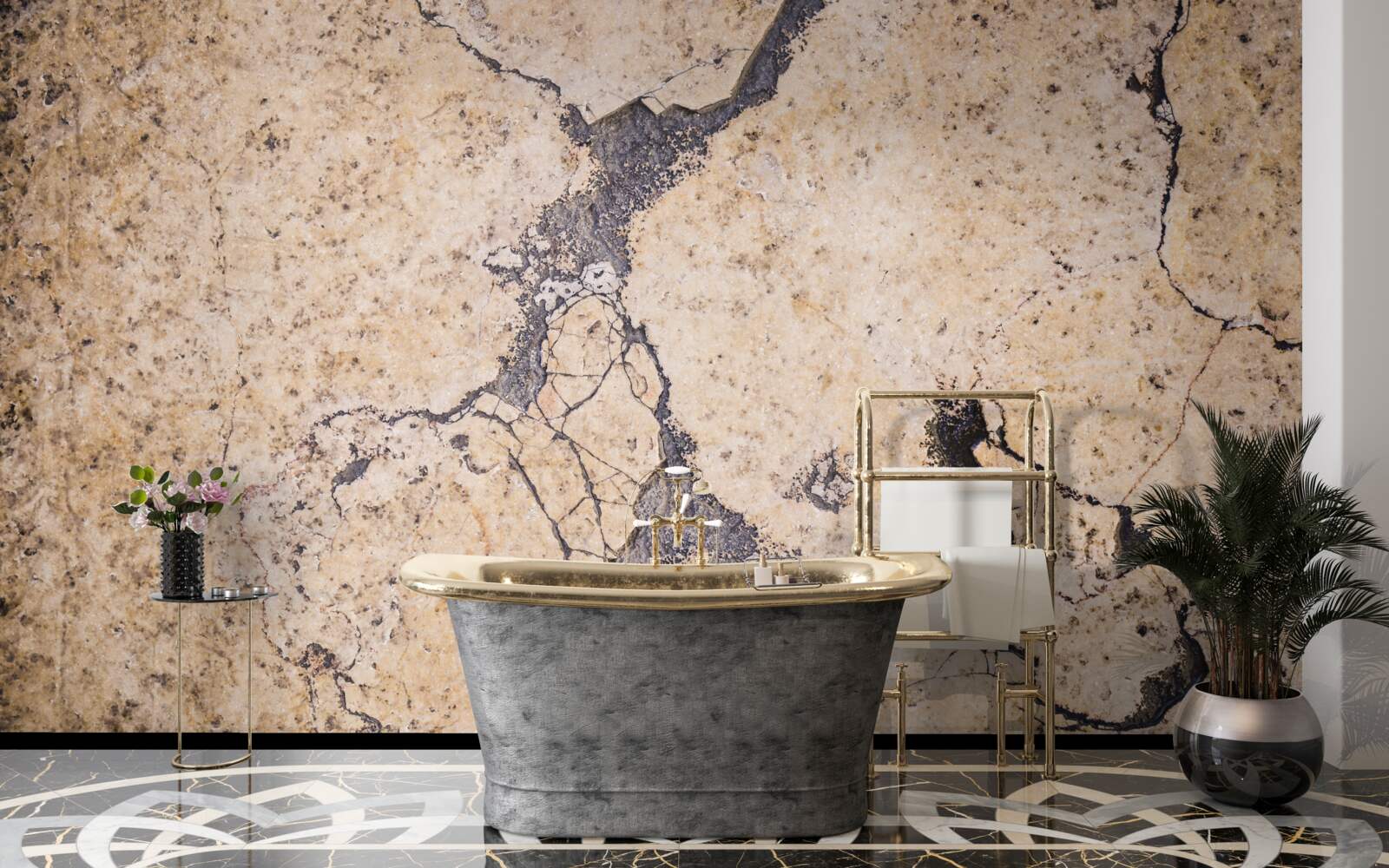 Fototapeta vintage piesková abstrakcia