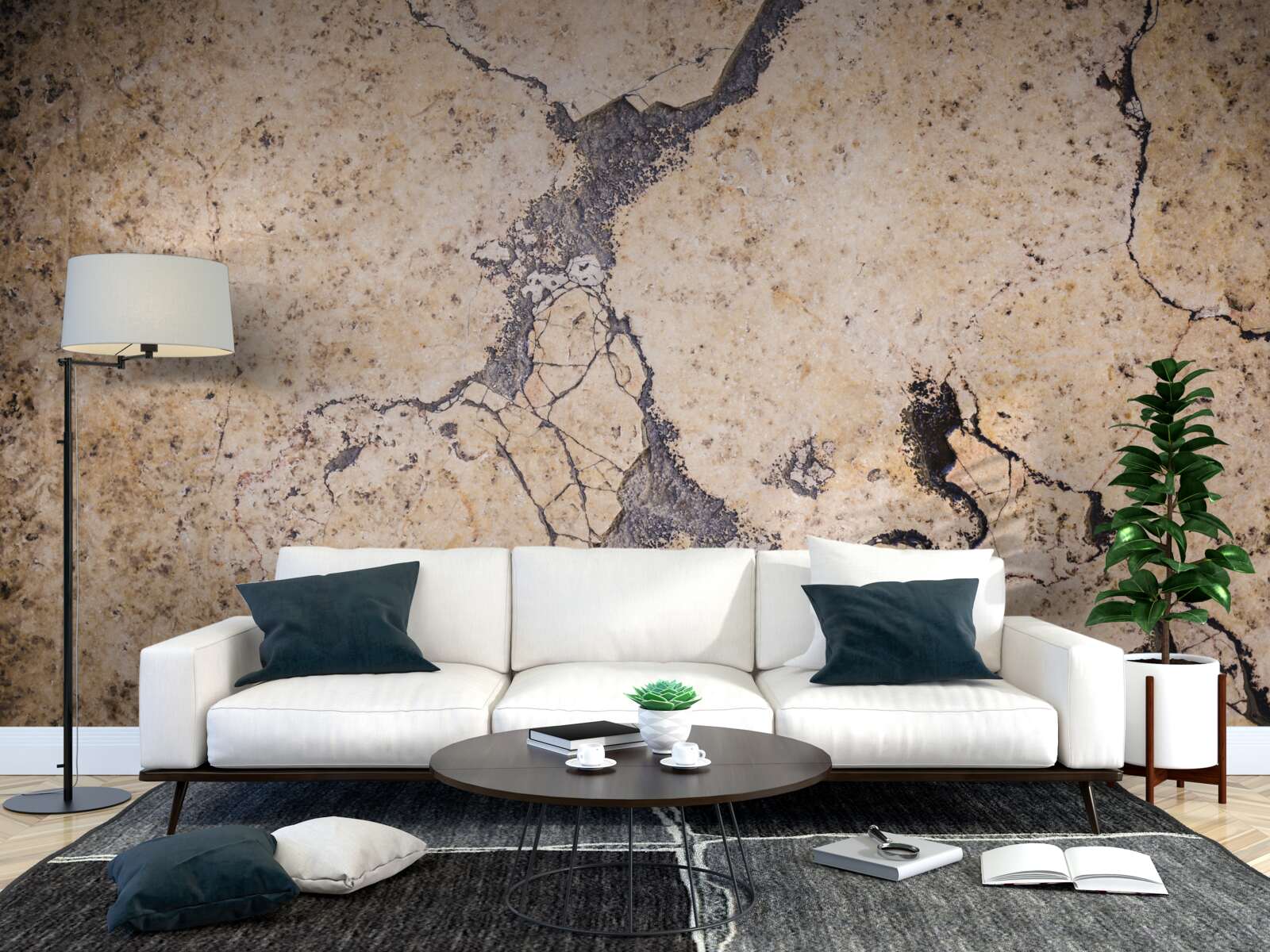 Fototapeta vintage piesková abstrakcia