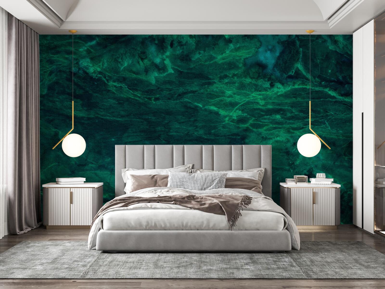 Fototapeta tmavozelený mramor