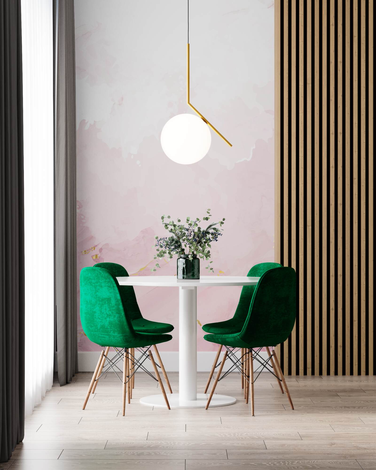 Fototapeta mramor v jemných odtieňoch bielej a ružovej