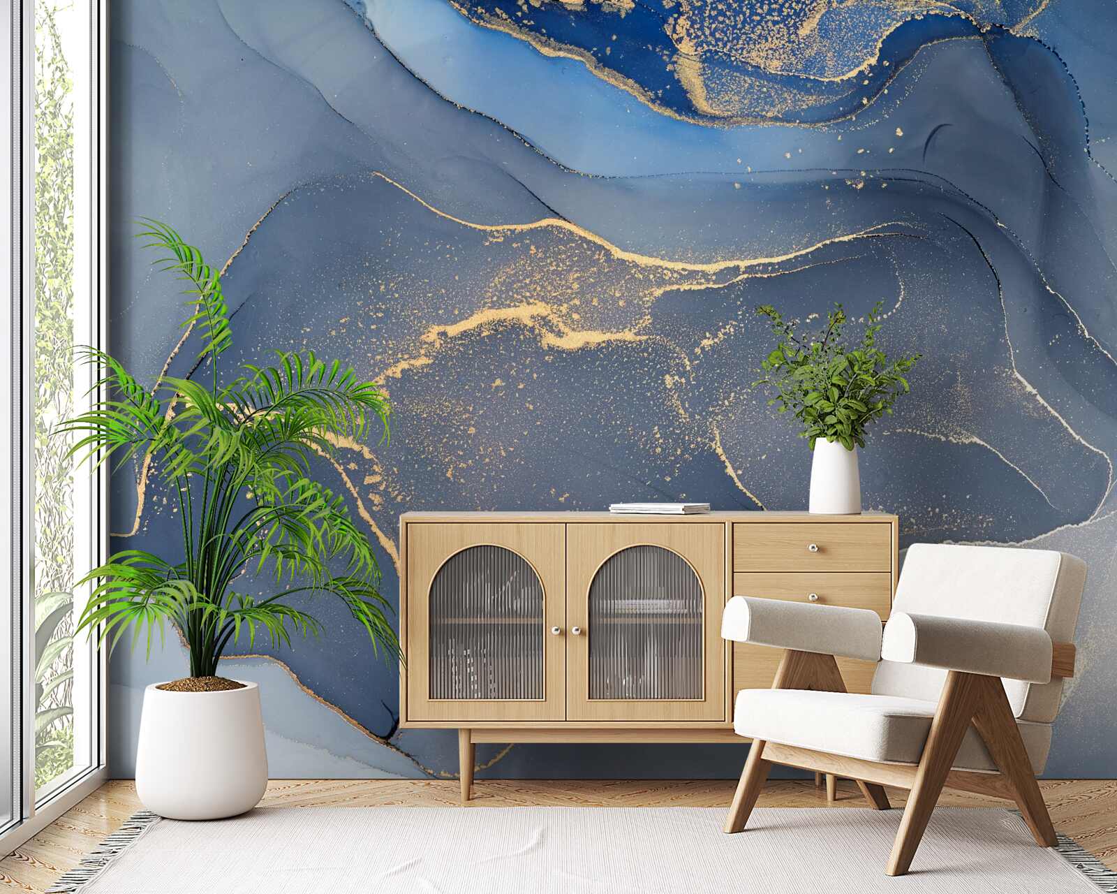 Fototapeta šedo-modré kamenné more