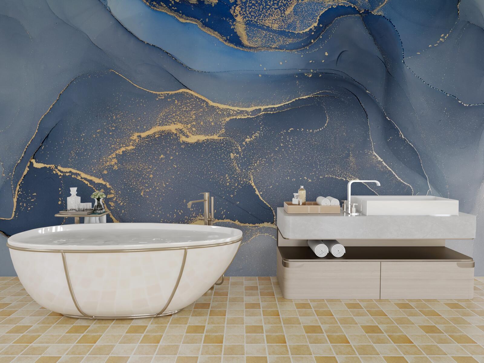 Fototapeta šedo-modré kamenné more