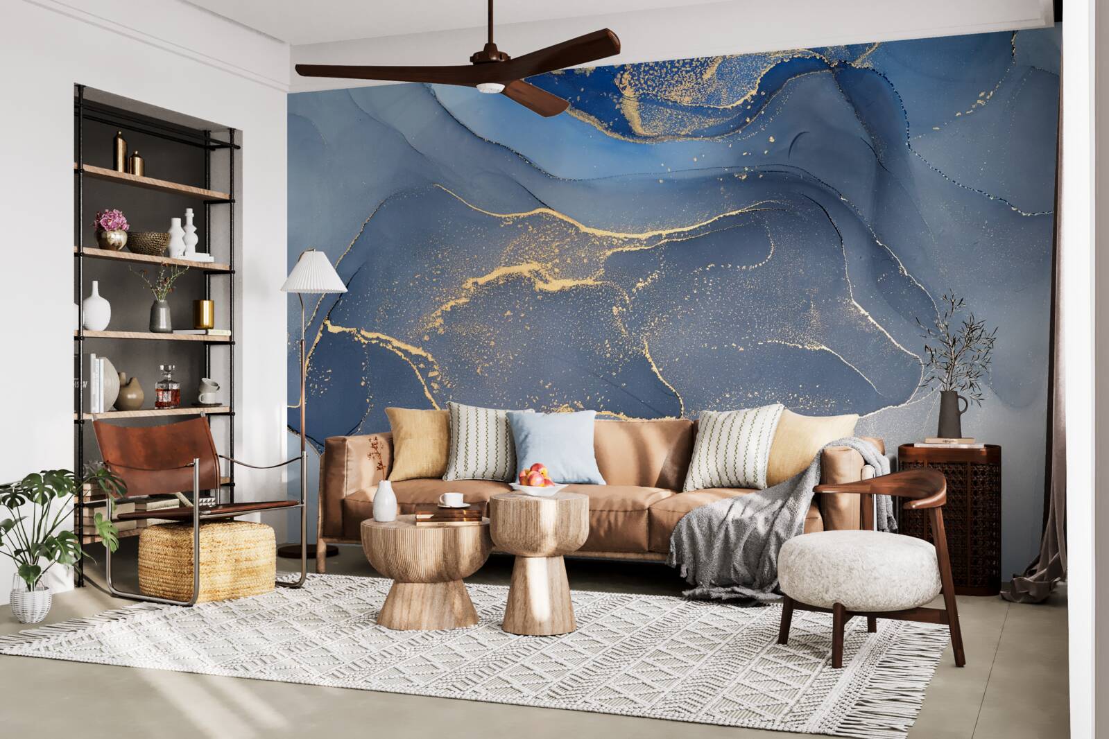 Fototapeta šedo-modré kamenné more