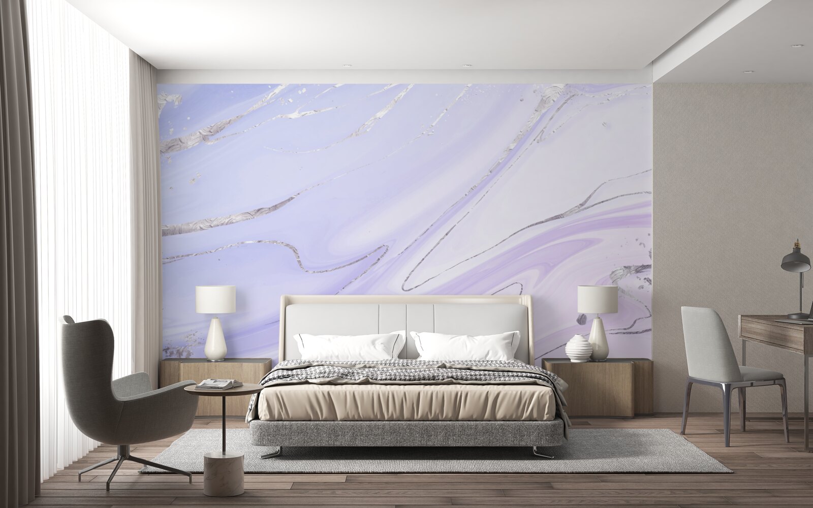 Fototapeta mäkký, tečúci mramor