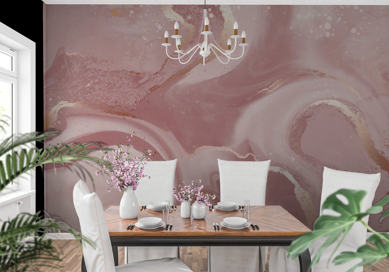 Fototapeta nejednoznačný, zaprášený odtieň ružovej