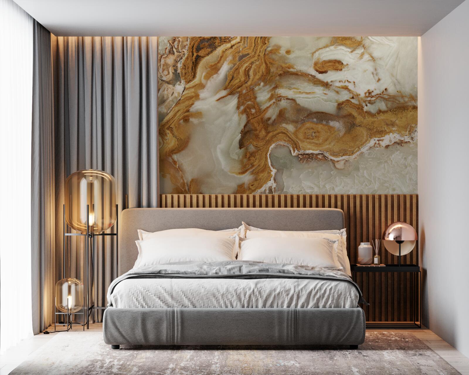 Fototapeta biely mramor s hnedými žilkami