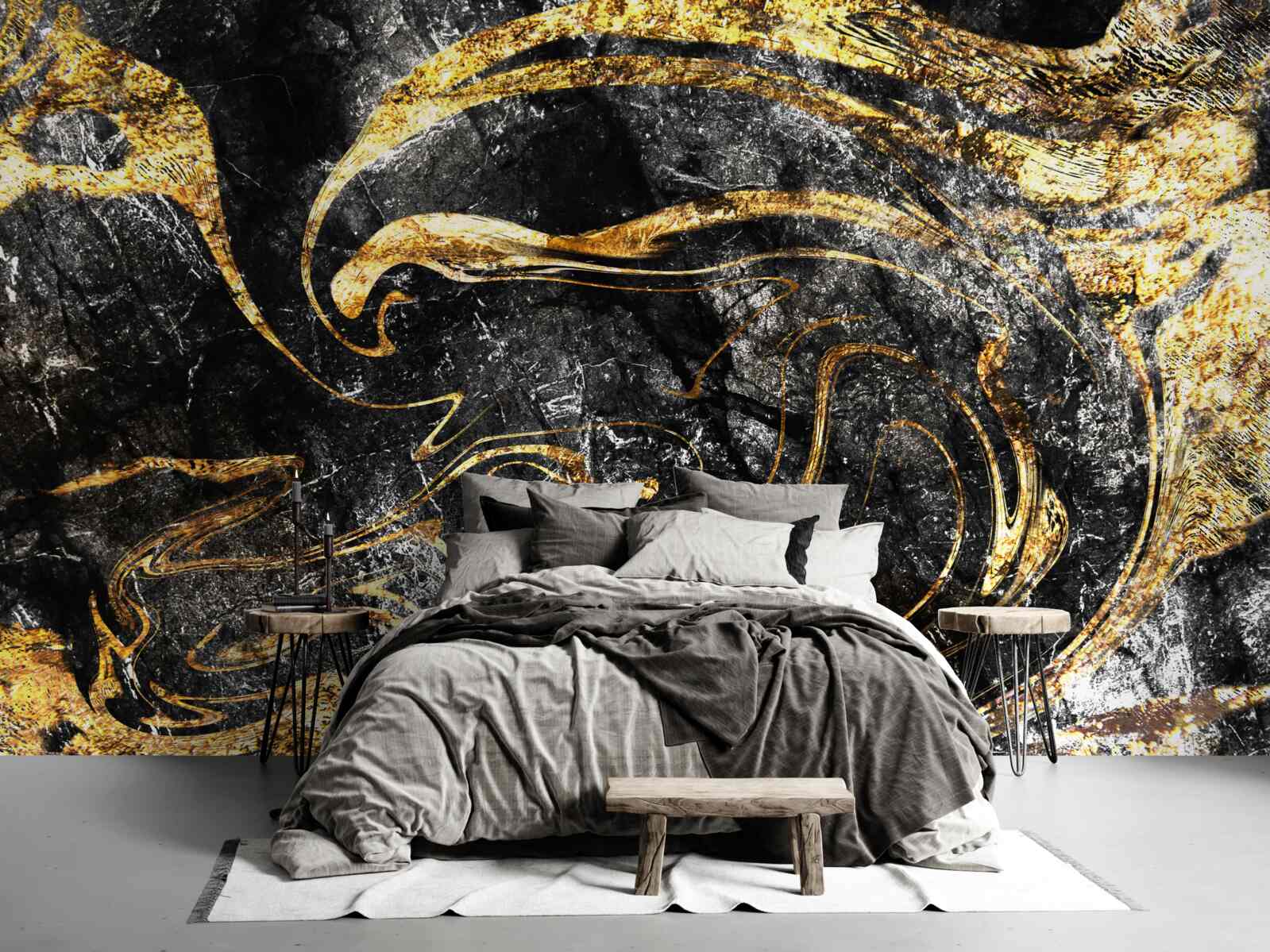 Fototapeta textúra čierneho zlata s vynikajúcou kvalitou