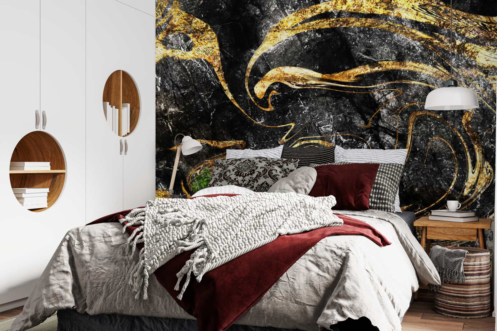 Fototapeta textúra čierneho zlata s vynikajúcou kvalitou