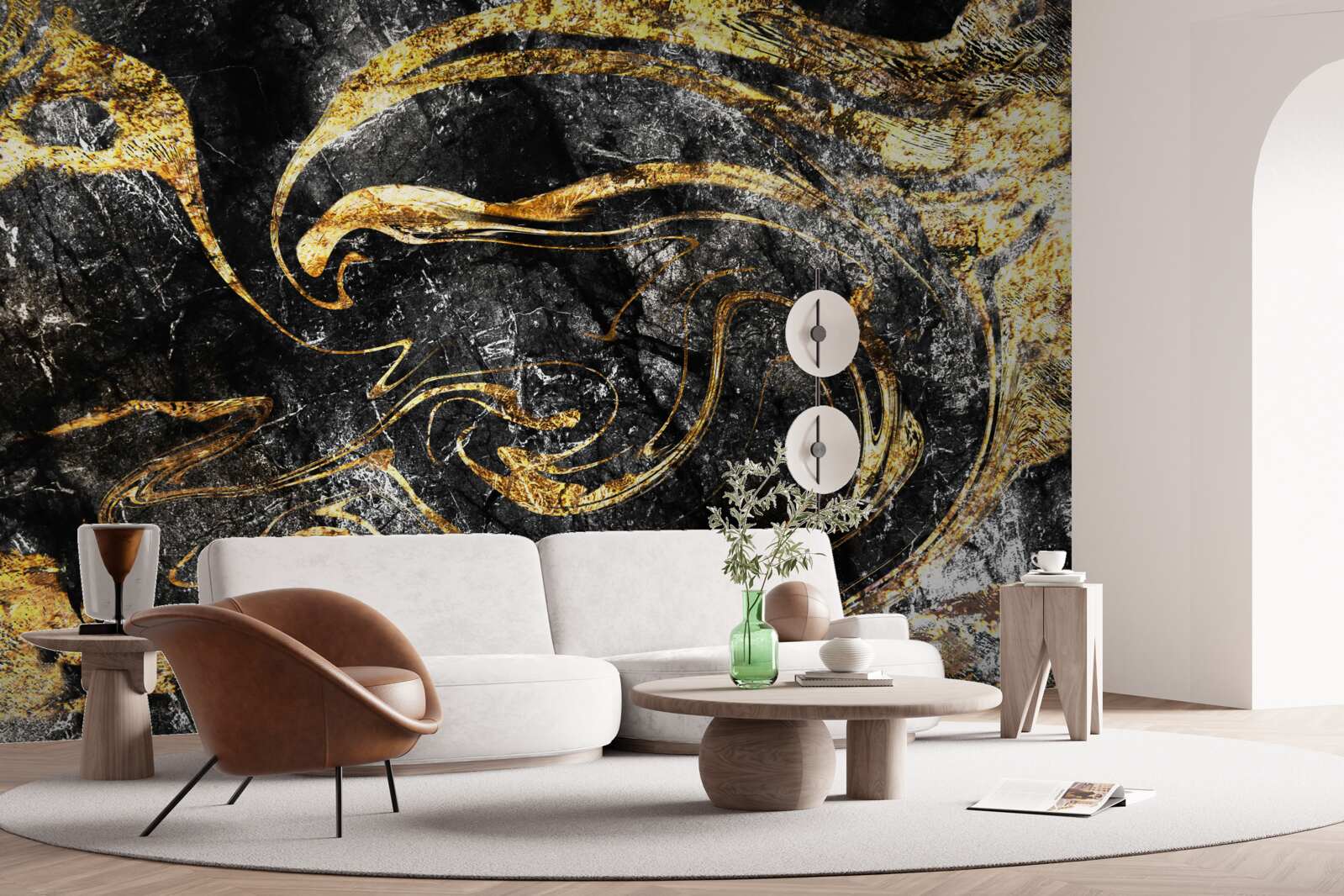 Fototapeta textúra čierneho zlata s vynikajúcou kvalitou