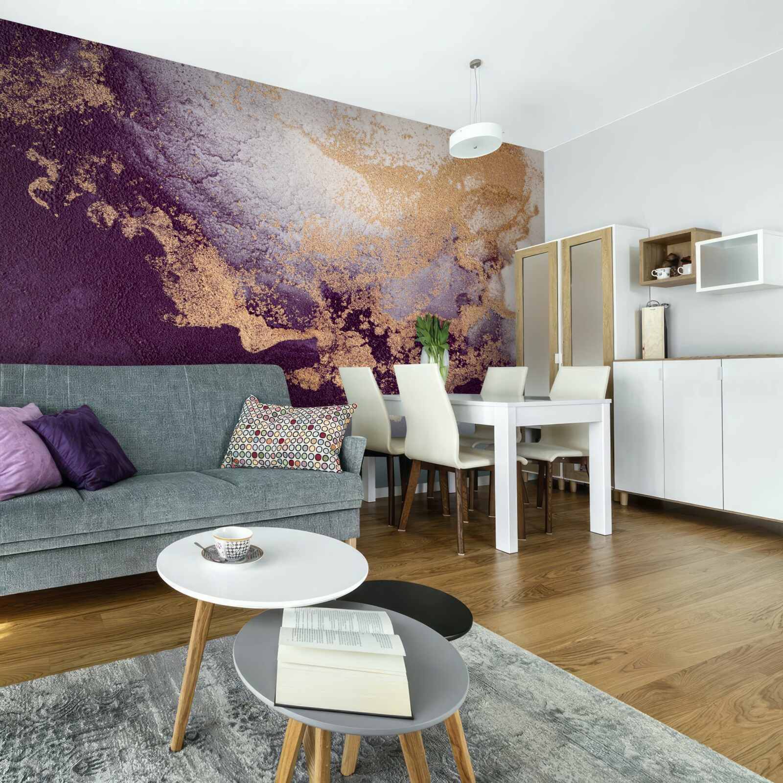 Fototapeta zlatý a fialový obrázok