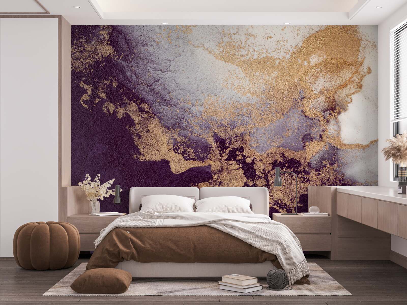Fototapeta zlatý a fialový obrázok
