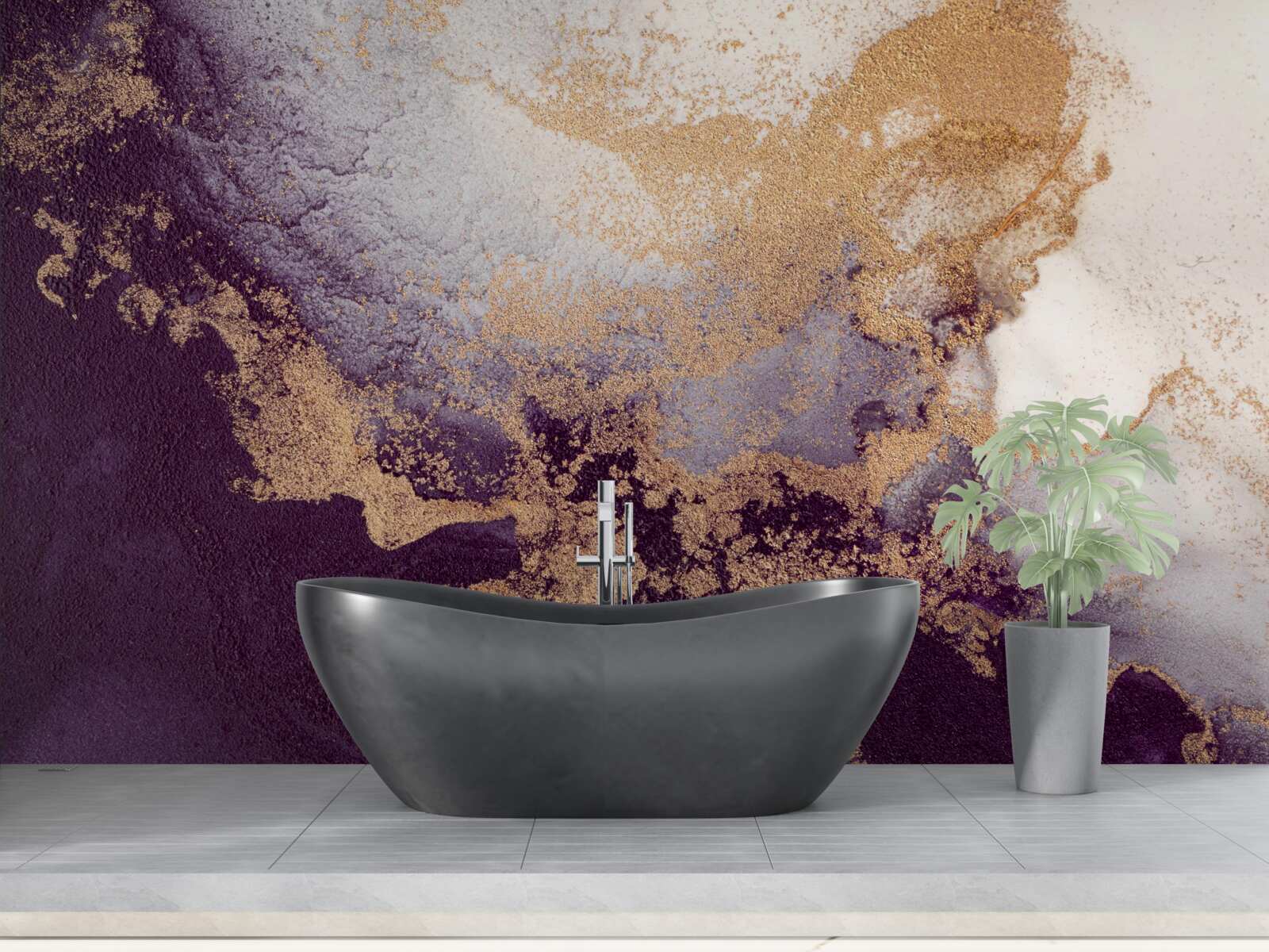 Fototapeta zlatý a fialový obrázok