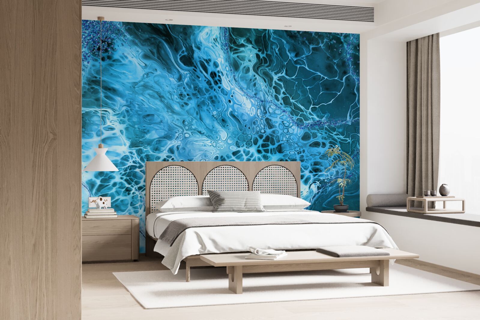 Fototapeta modré akrylové hľuzy