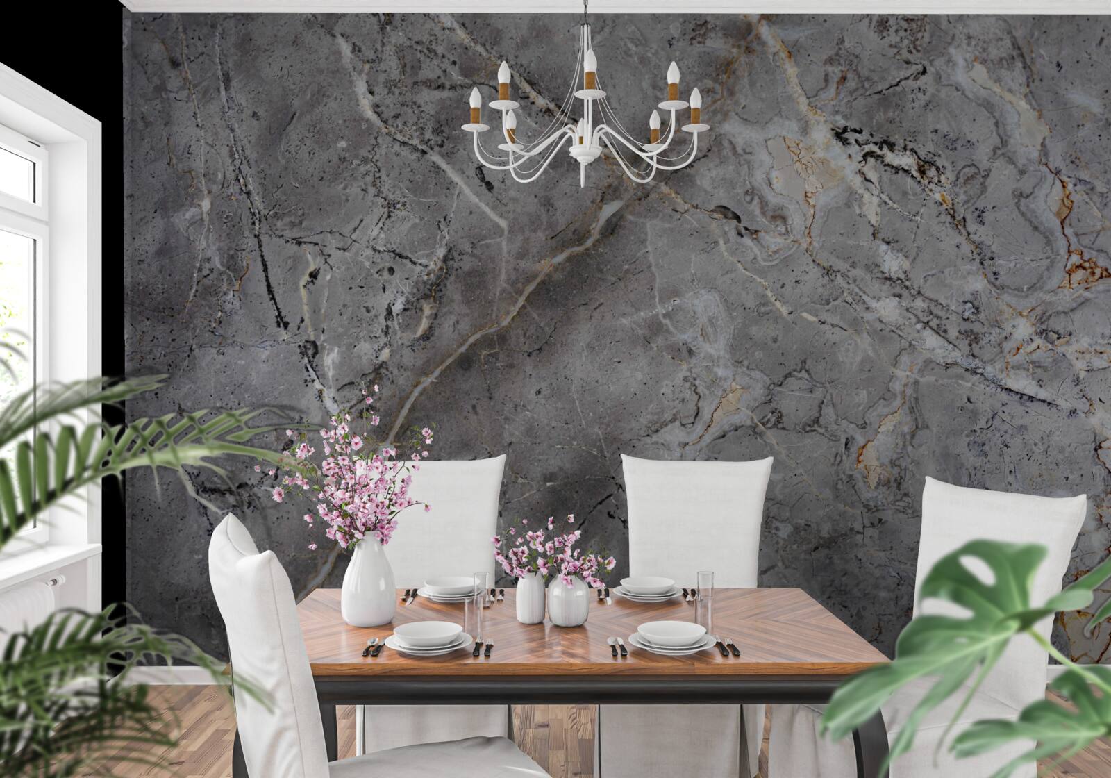 Fototapeta sivá mramorová hrubá textúra