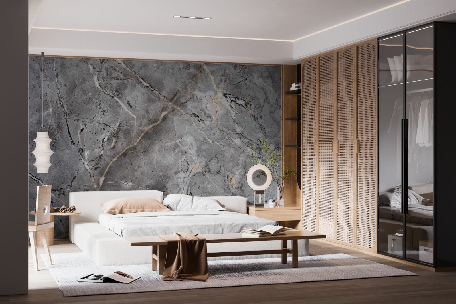 Fototapeta sivá mramorová hrubá textúra