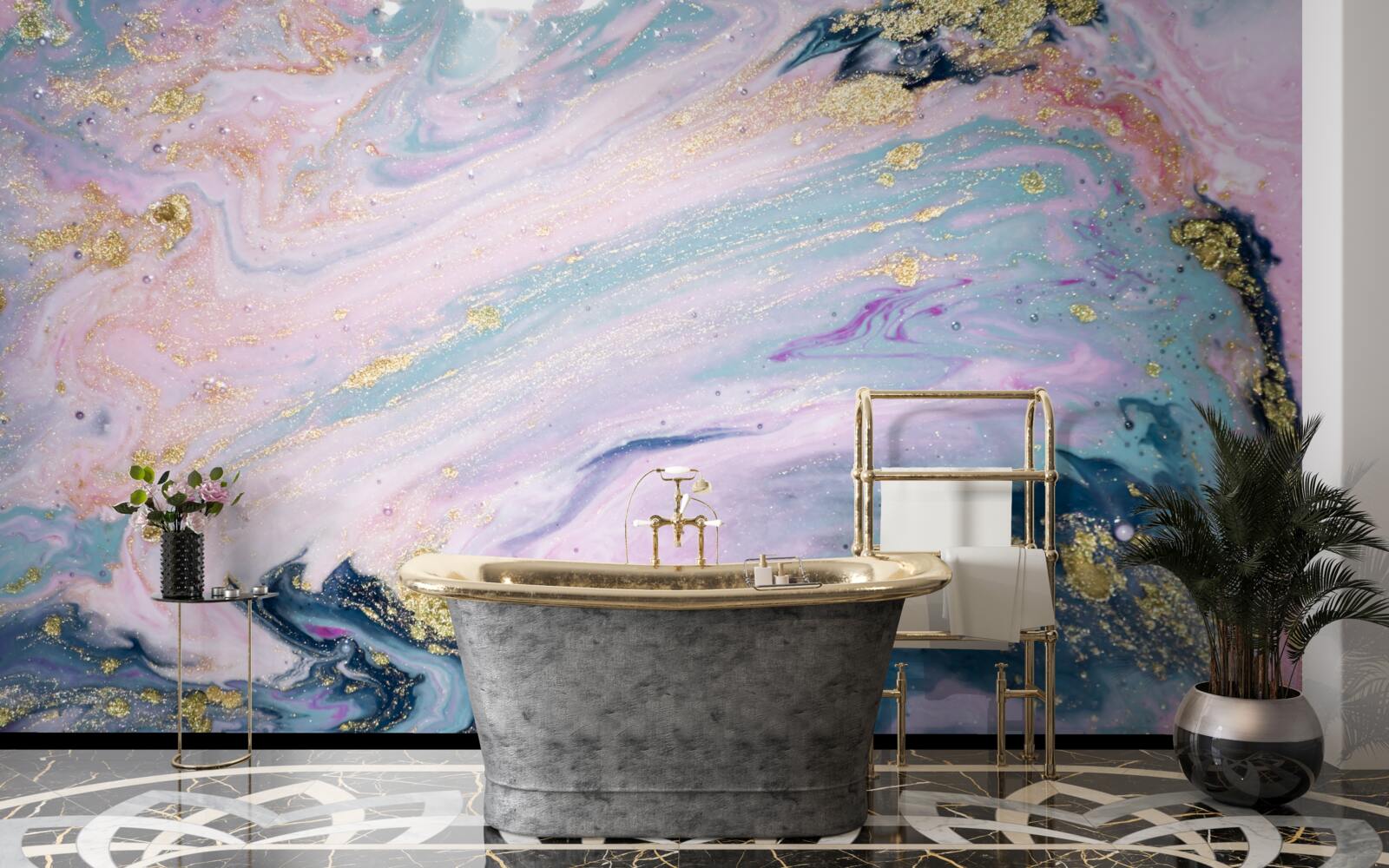 Fototapeta rôzne farby nádherného mramoru