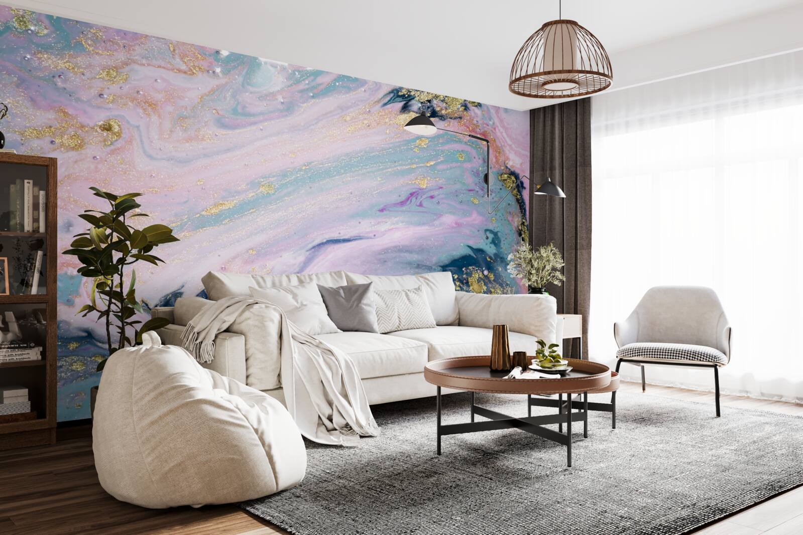 Fototapeta rôzne farby nádherného mramoru