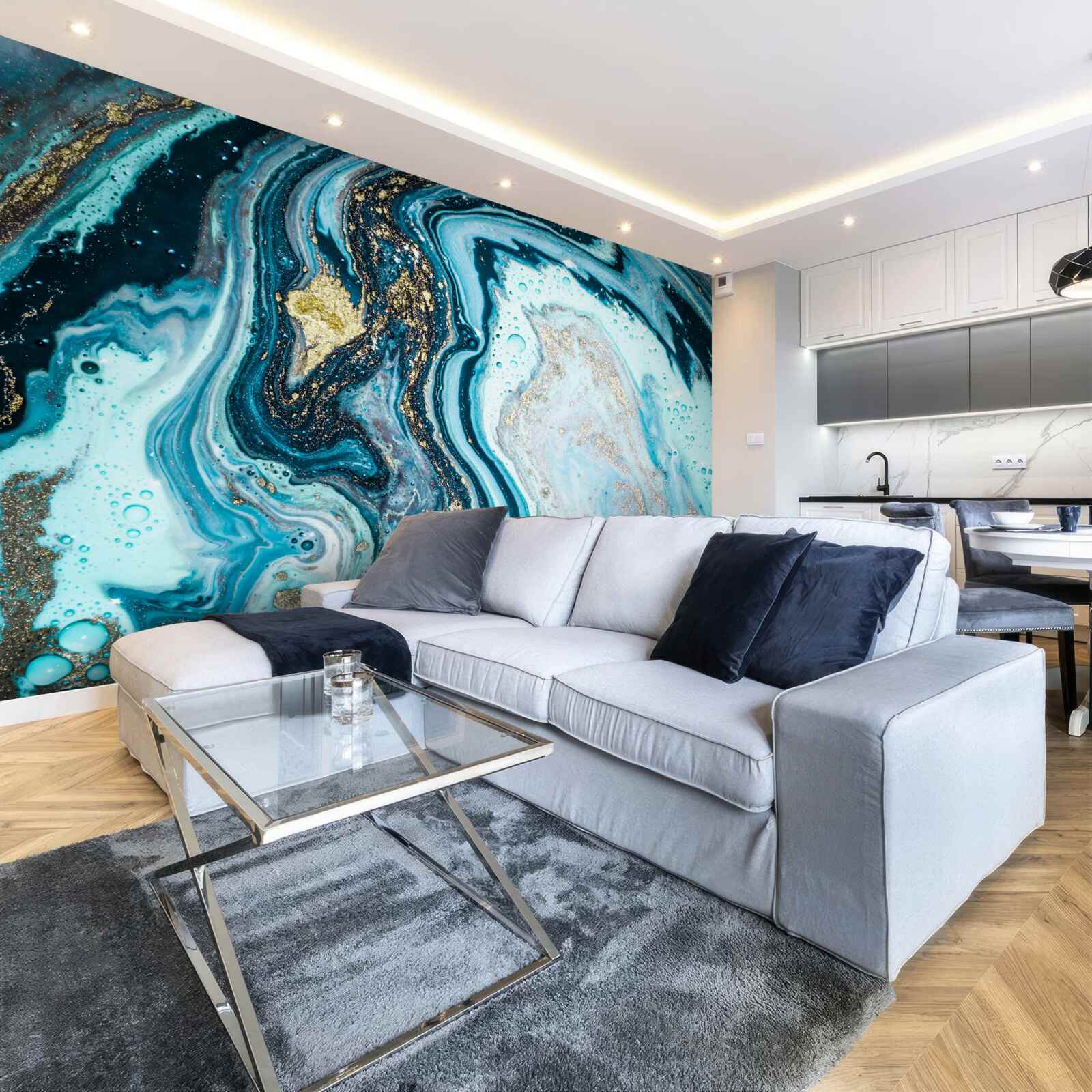 Fototapeta imitácia tyrkysového kameňa