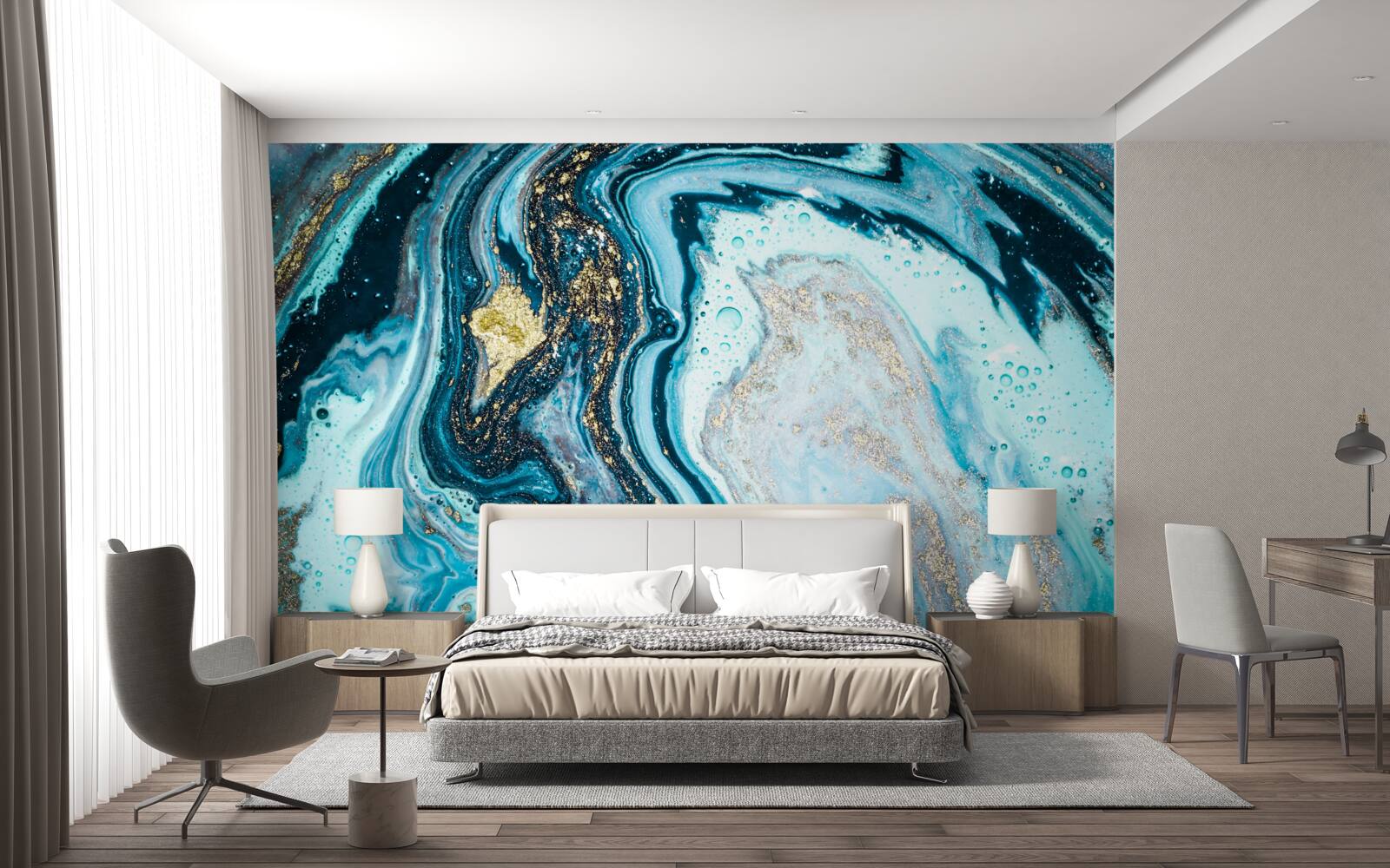 Fototapeta imitácia tyrkysového kameňa