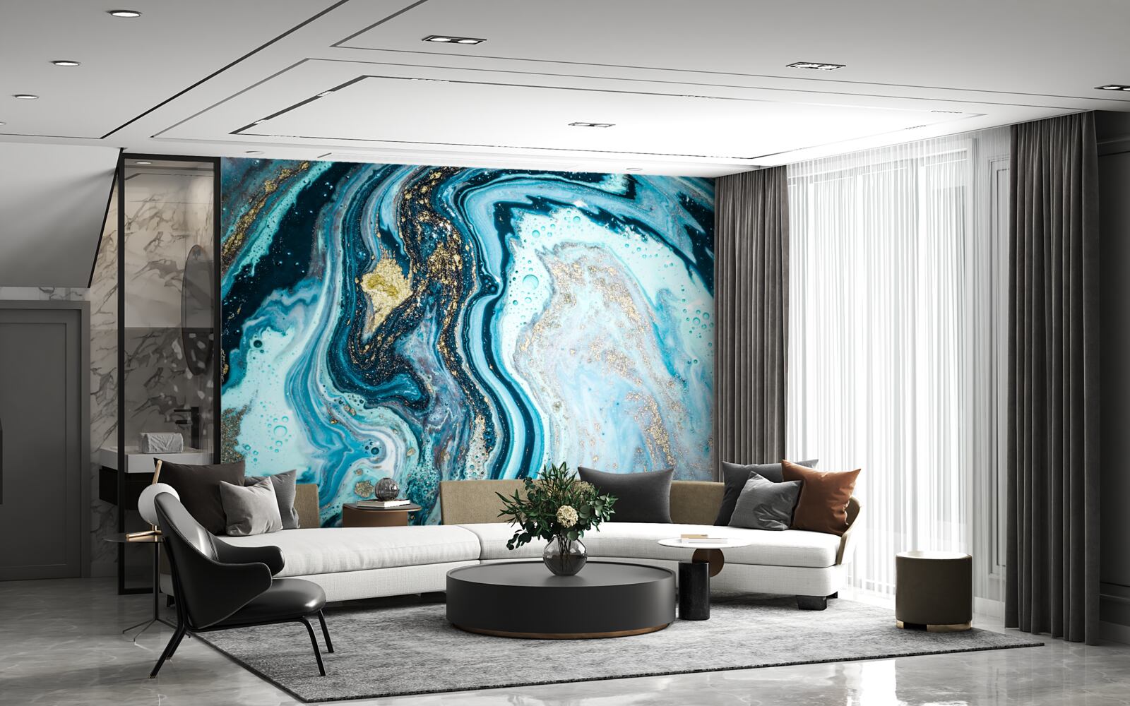 Fototapeta imitácia tyrkysového kameňa