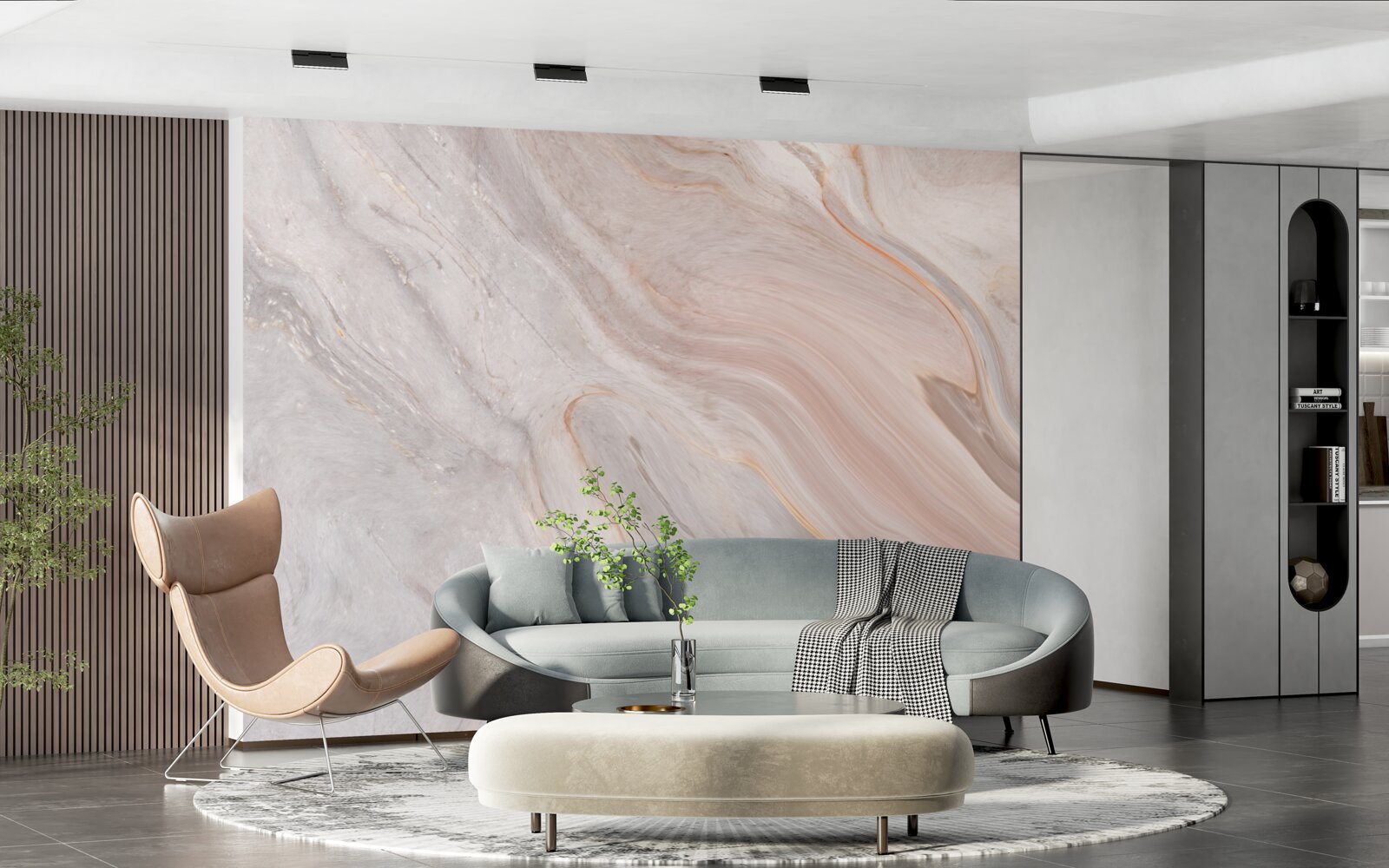 Fototapeta jemný mramor v púdrových odtieňoch