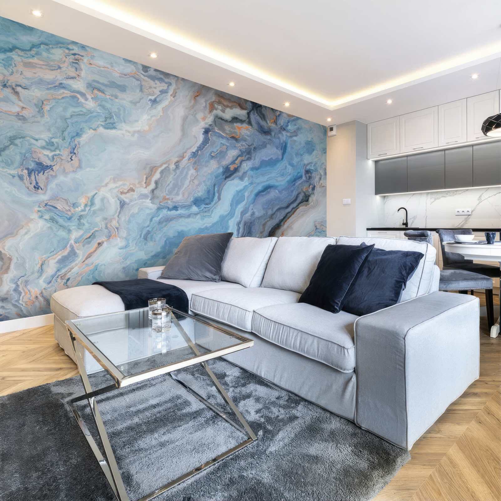 Fototapeta mramorové pozadie s modrastým odtieňom