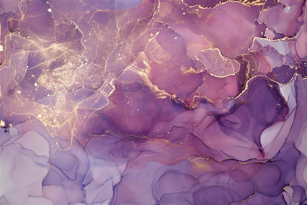 Fototapeta mramorový podklad v zlatej farbe s fialovým nádychom