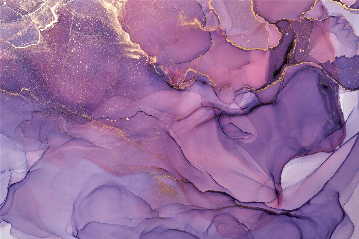 Fototapeta mramorové pozadie v lila odtieni so zlatými prvkami