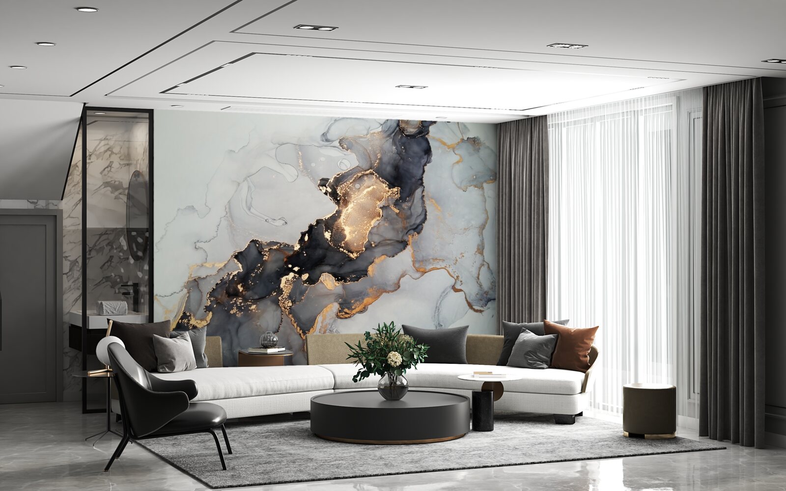 Fototapeta elegantné sivočierne pozadie s luxusným vzhľadom