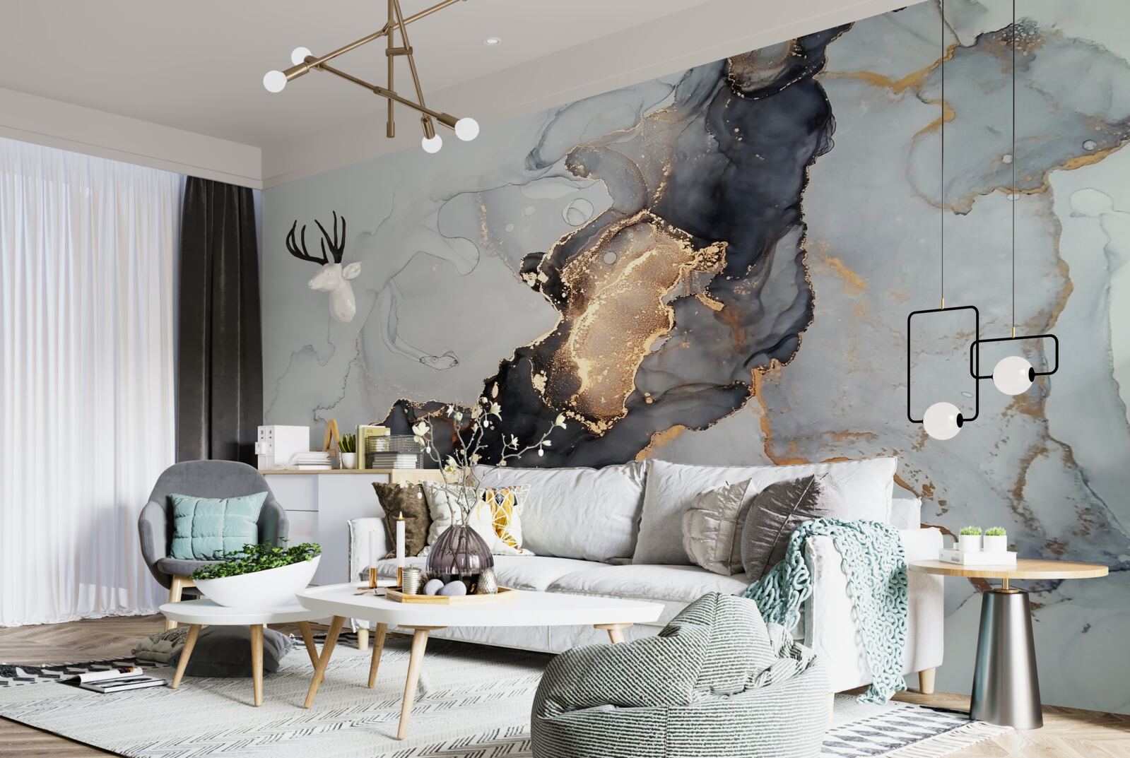 Fototapeta elegantné sivočierne pozadie s luxusným vzhľadom