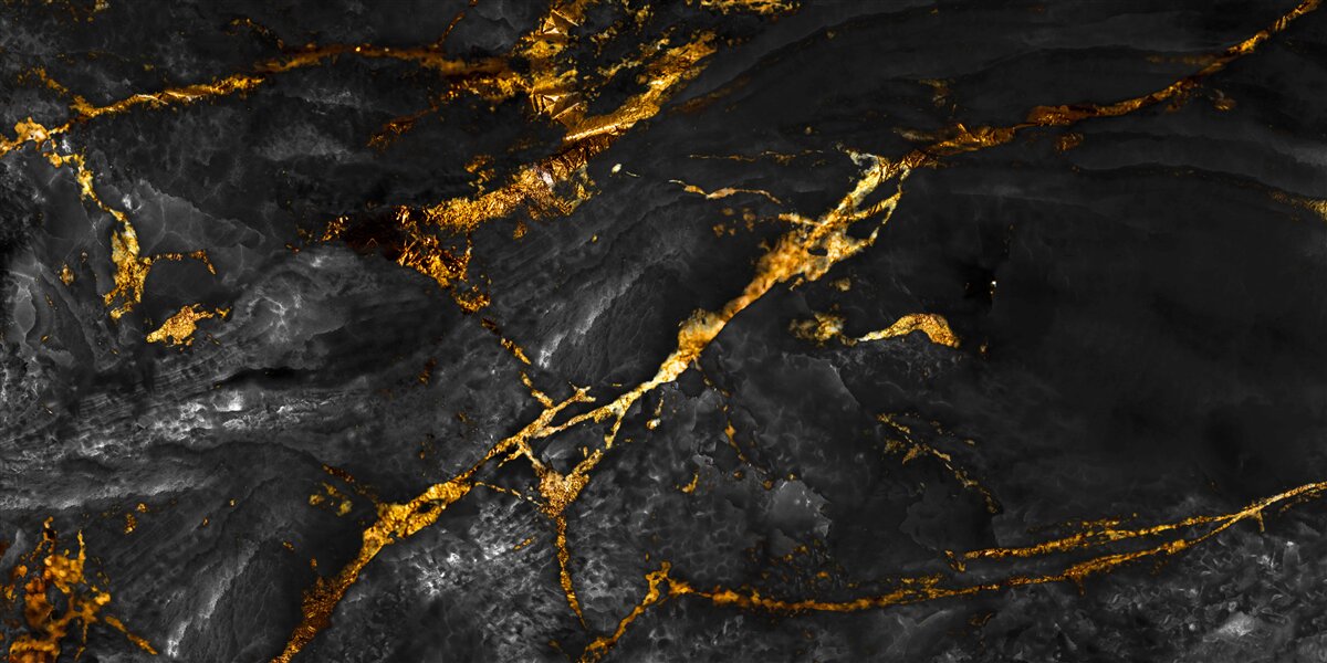 Fototapeta čierny mramor so zlatými žilami
