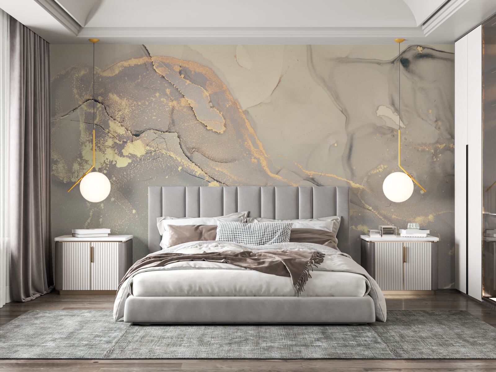 Fototapeta umelecké fluidum pomocou atramentu