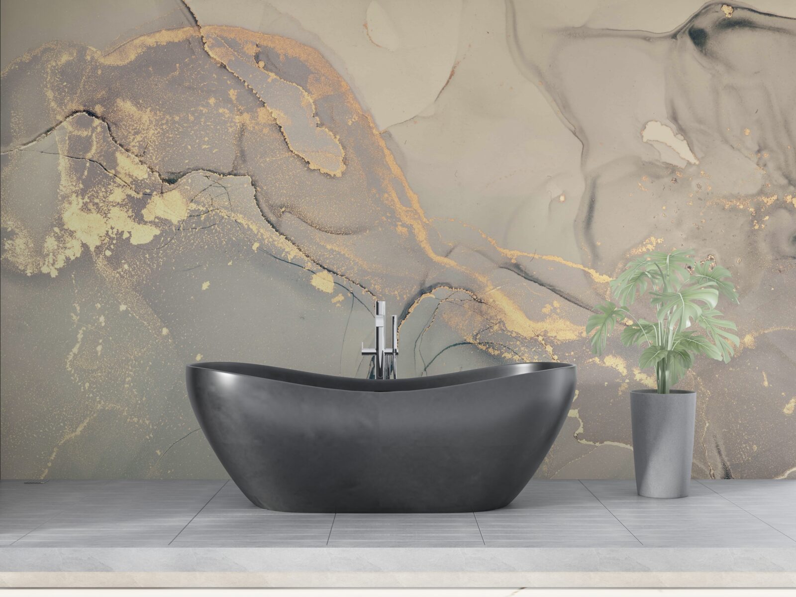 Fototapeta umelecké fluidum pomocou atramentu