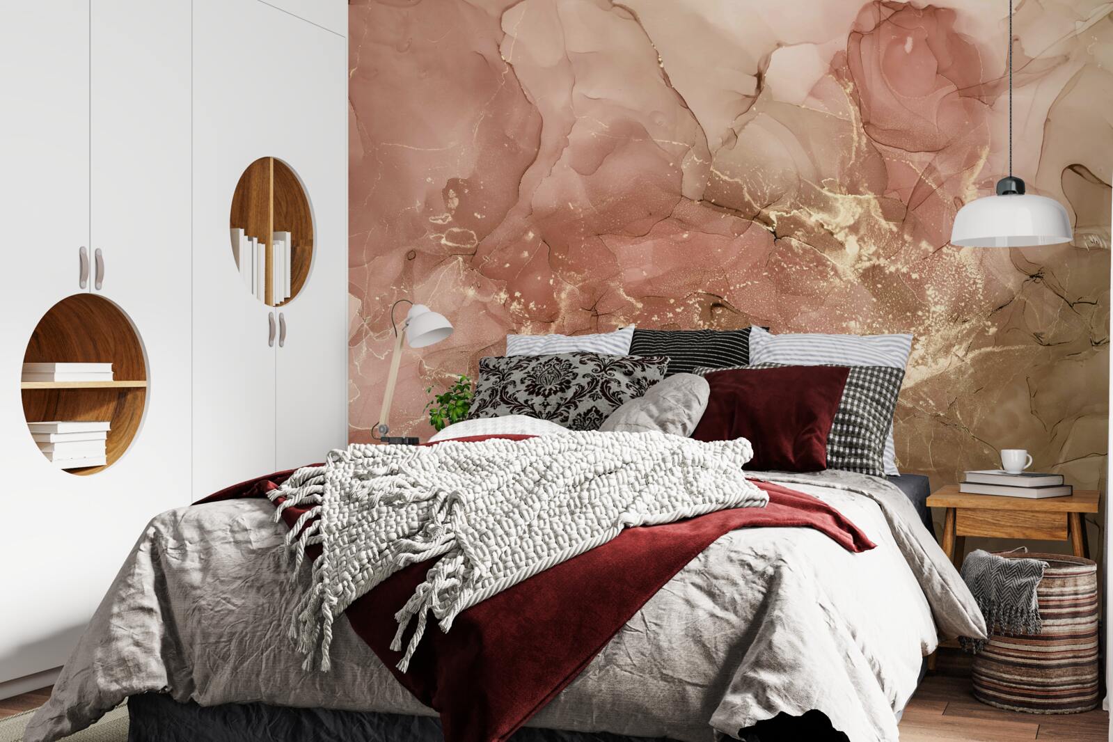 Fototapeta broskyňovo-ružová tekutina