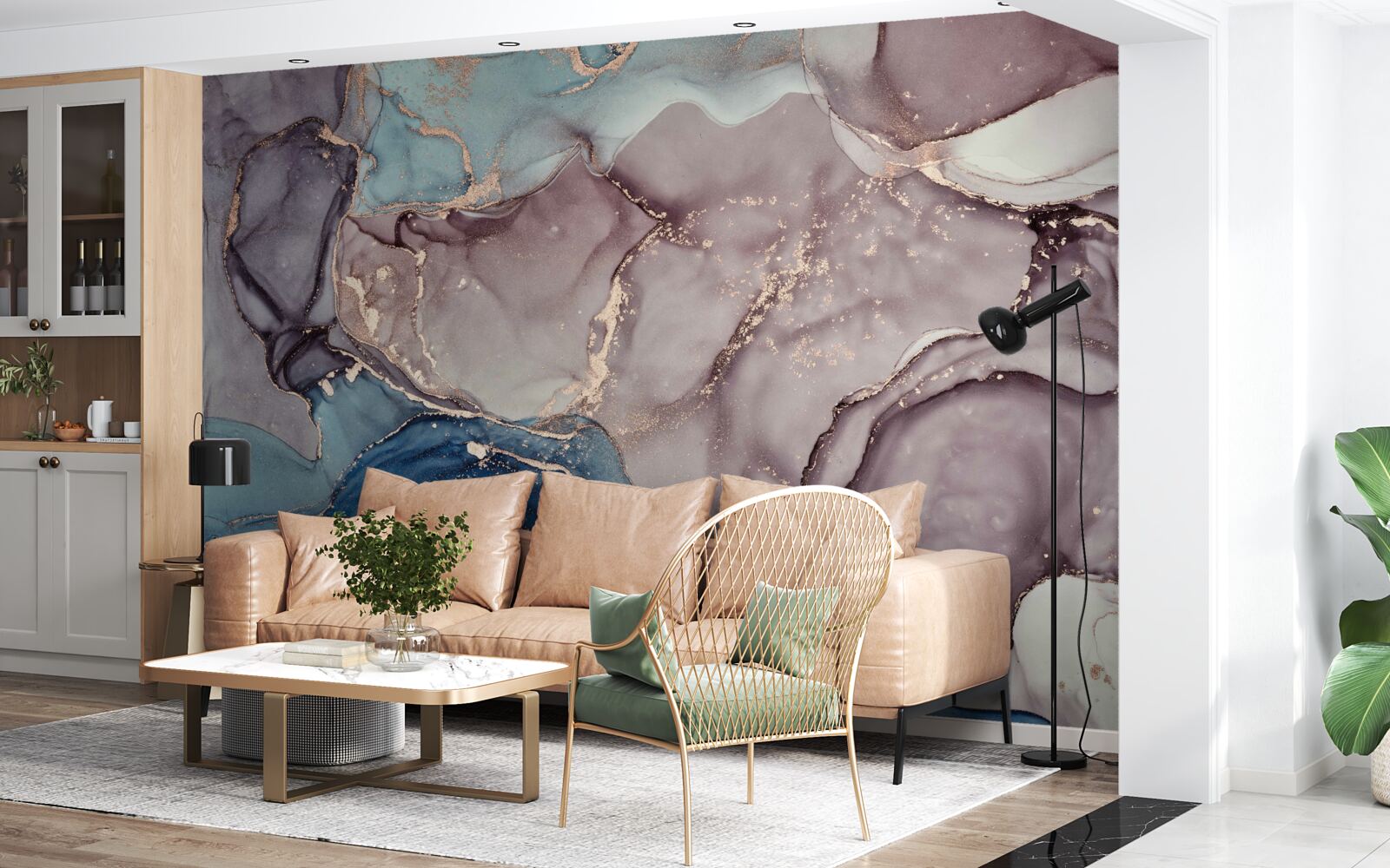 Fototapeta akvarelové mramorové pozadie