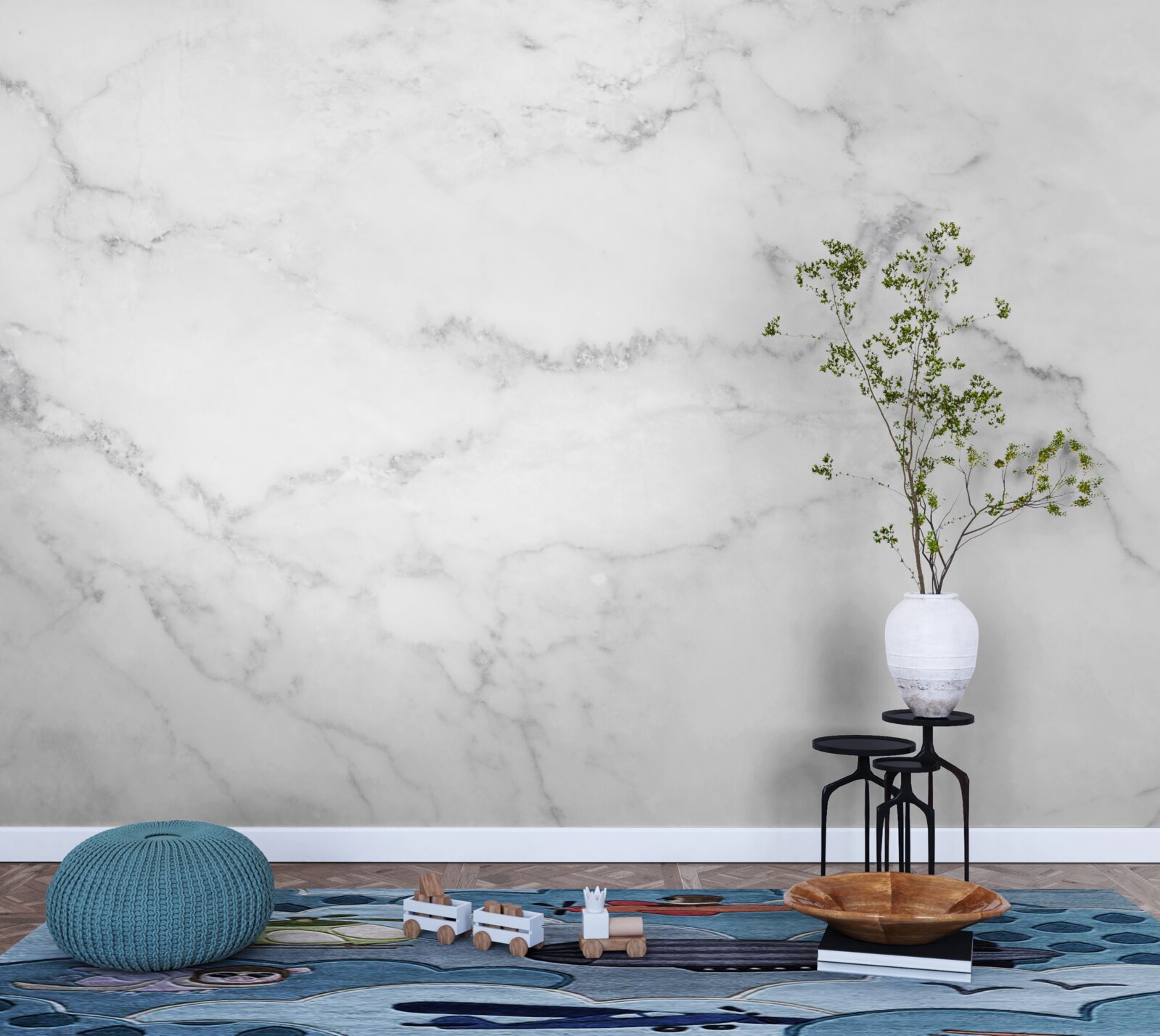 Fototapeta šedý a biely mramor