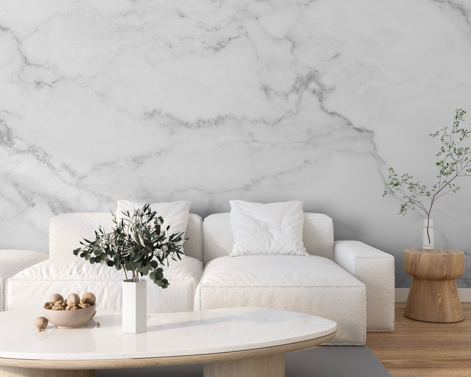 Fototapeta šedý a biely mramor