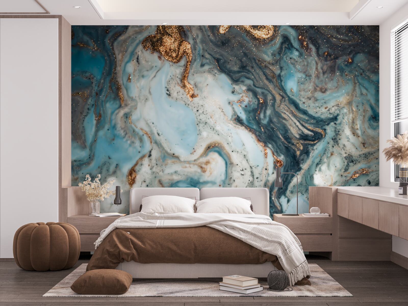 Fototapeta zlatá abstrakcia s krásnymi prvkami