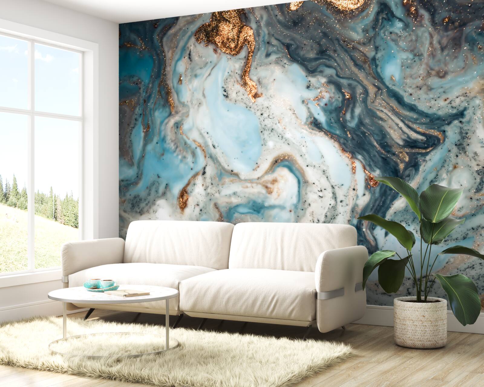 Fototapeta zlatá abstrakcia s krásnymi prvkami