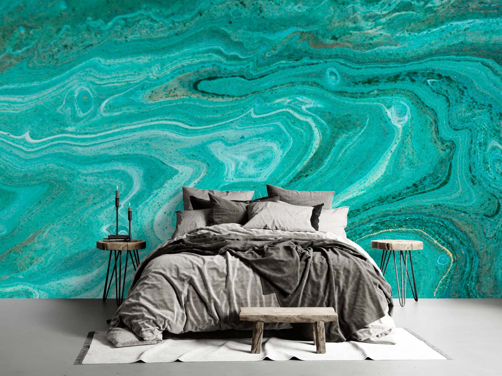 Fototapeta mramor v svetlozelených odtieňoch