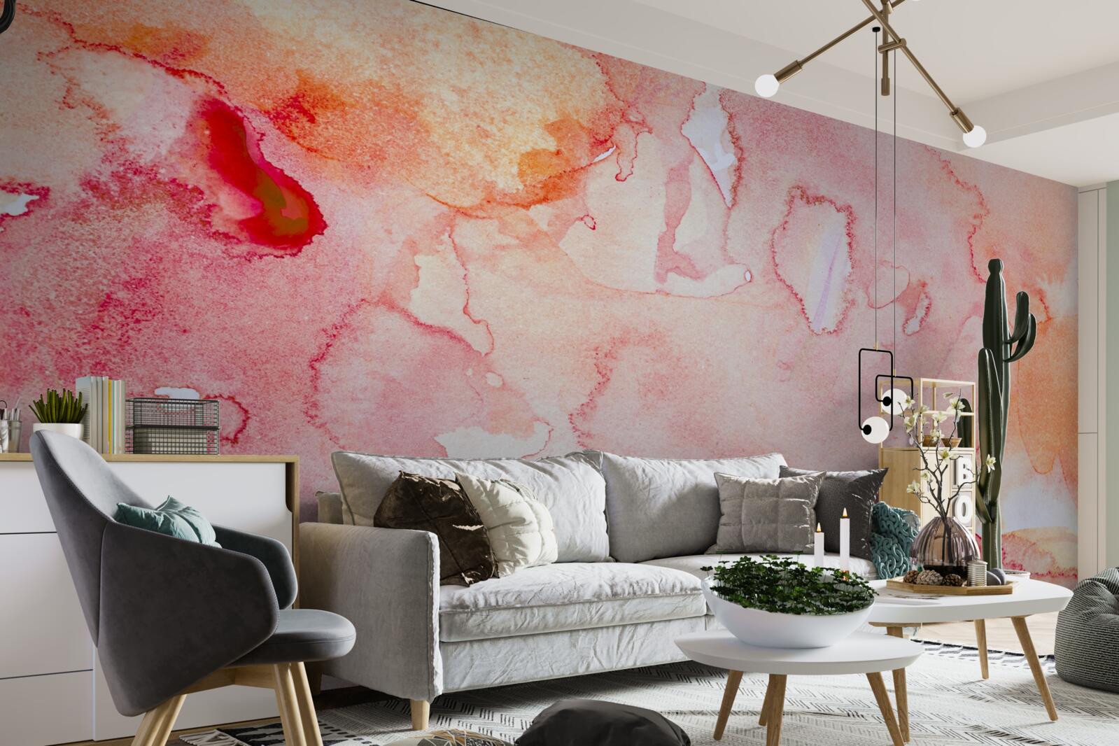 Fototapeta akvarelové pozadie postele