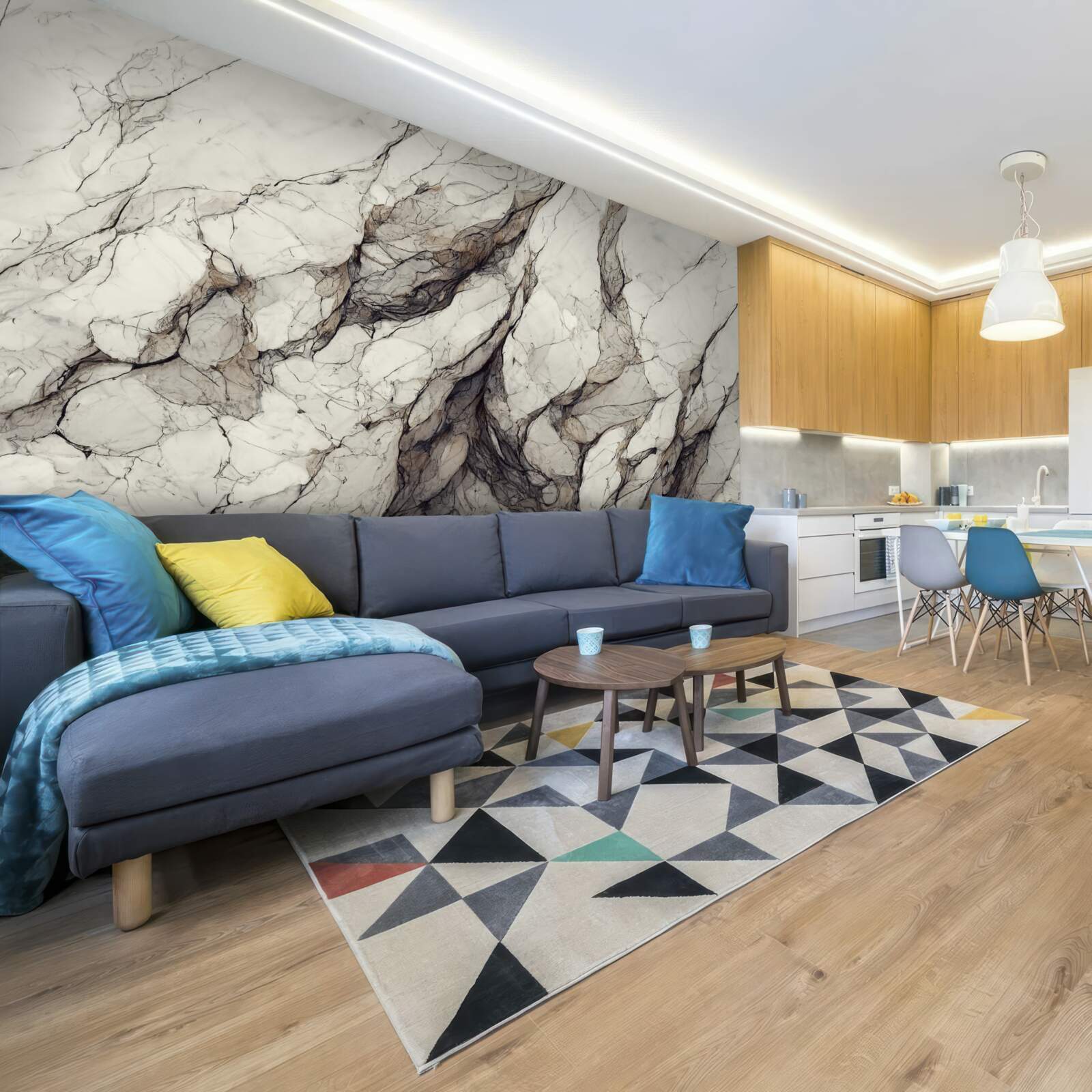 Fototapeta biely mramor so sivými medzivrstvami