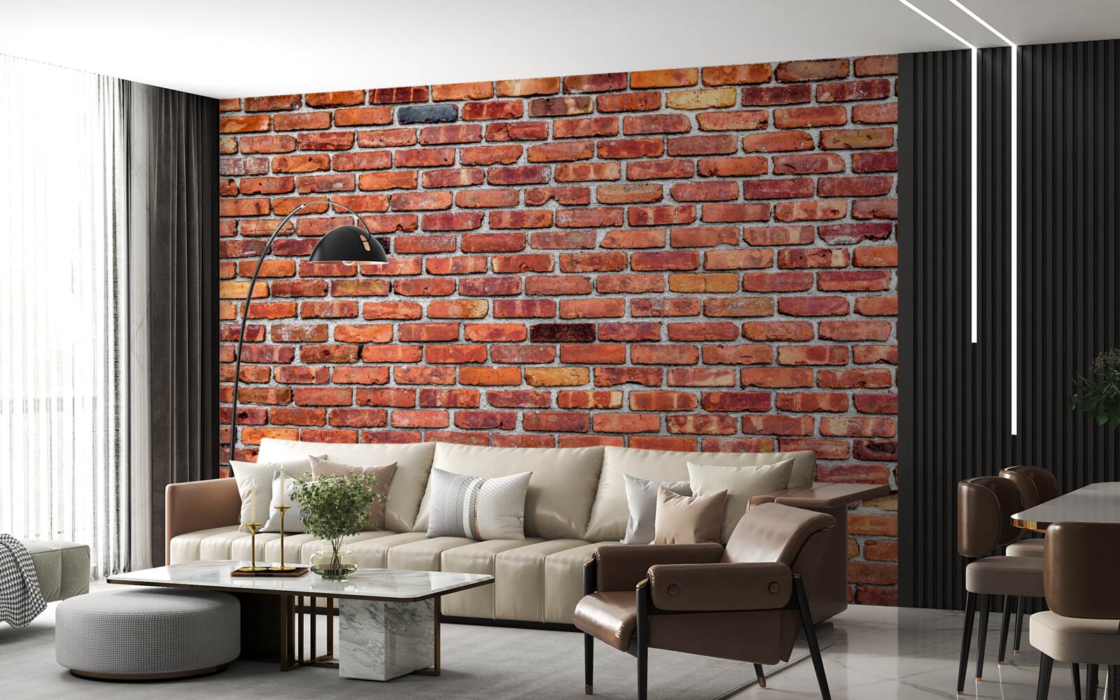 Fototapeta Stena zo starožitných tehál