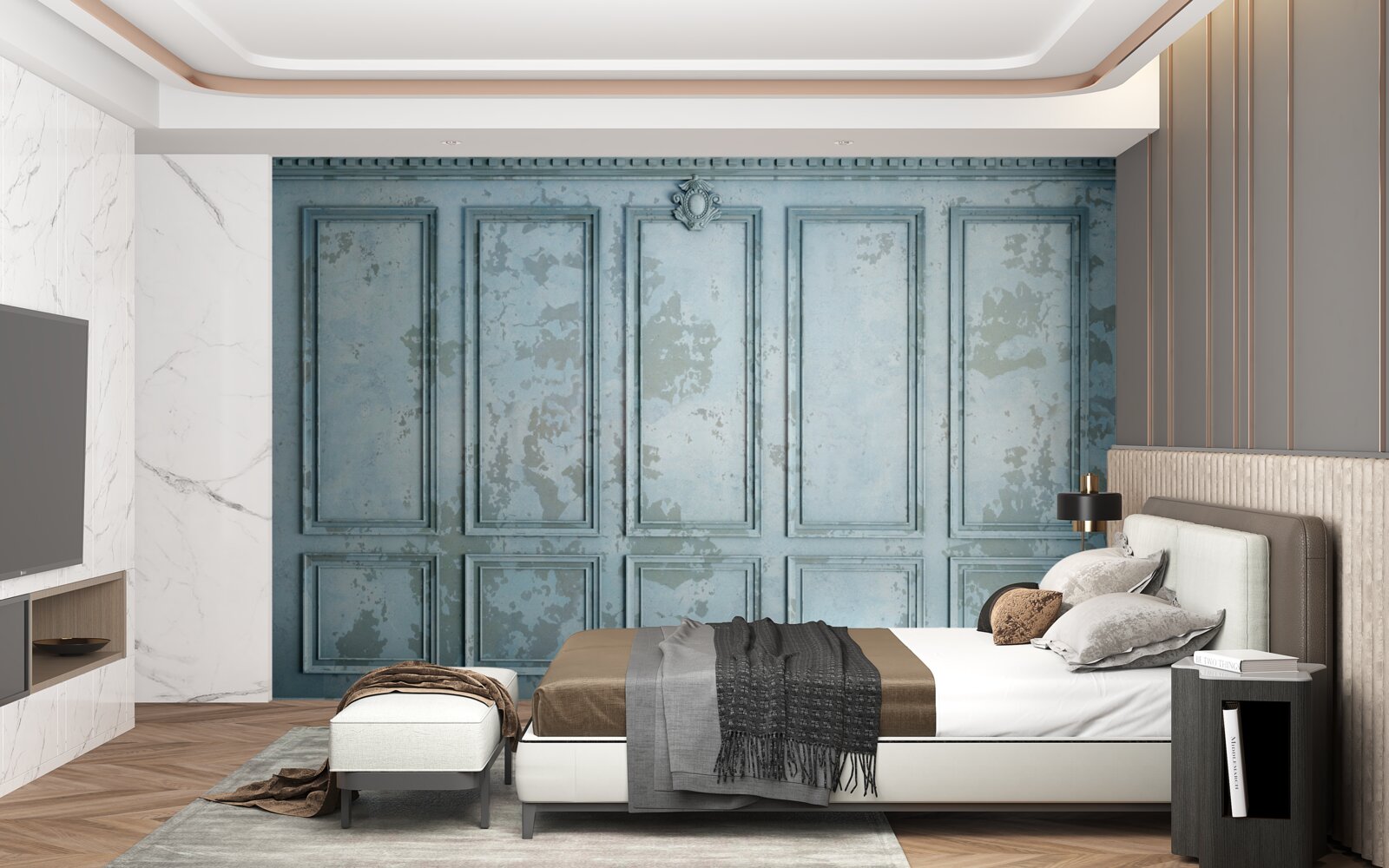 Fototapeta rámy obsahujú starú stenu