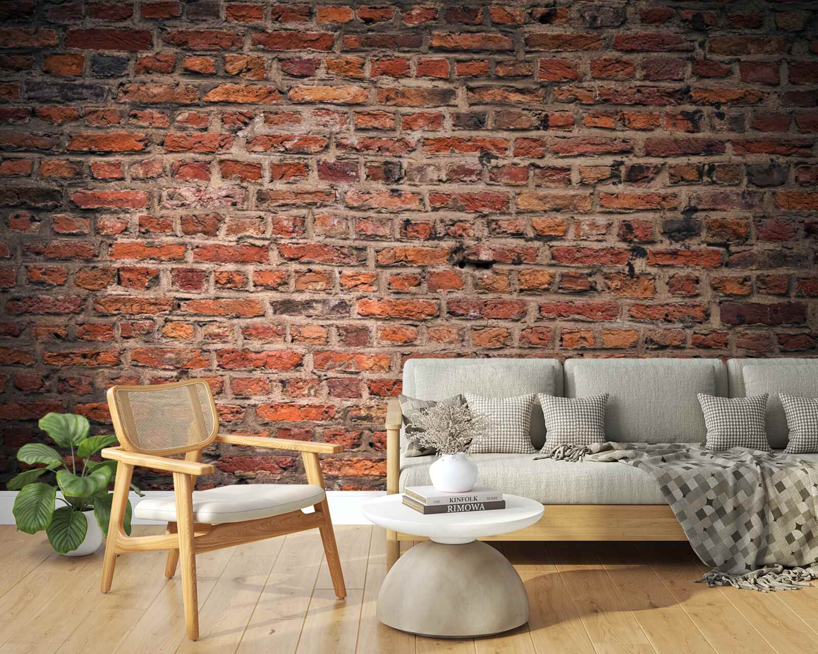 Fototapeta Červená tehlová stena starej budovy