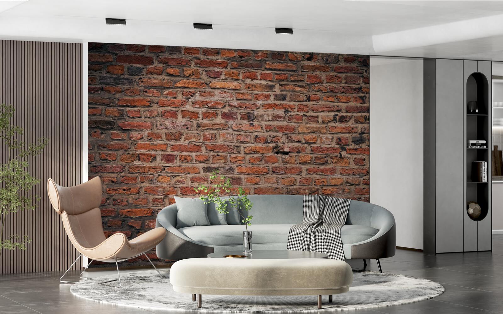 Fototapeta Červená tehlová stena starej budovy